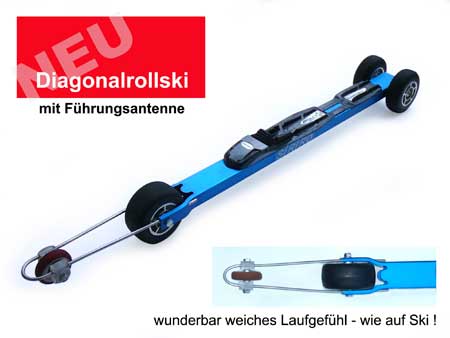Diagonalrollski A3 / 3-r�drig mit F�hrungsantenne