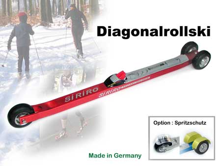 Diagonalrollsk mit 3 Gummirädern 80x30mm Diagonalrollsk mit 3 Gummirädern 80x30mm