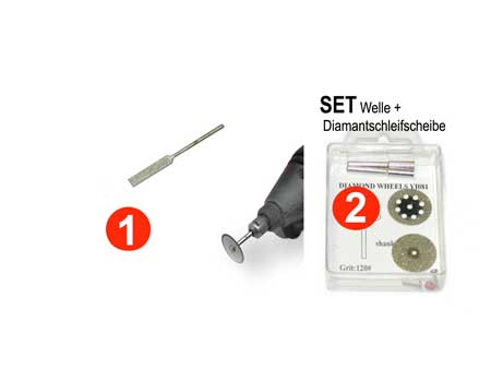 Diamantfeilen + Schleifscheiben