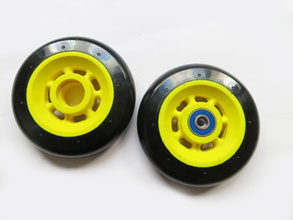 Gummi/PU Rad RX  100 x 24 mm , 80A mit Kunststofffelge - schnell