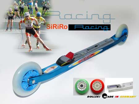 Skating Rollski mit niedrigem Chassie - mit PU-Räder Ø 100 x 24 mm Kunststofffelge Skating Rollski mit niedrigem Chassie - mit PU-Räder Ø 100 x 24 mm Kunststofffelge