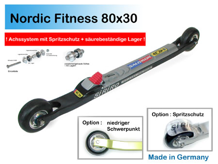 Skating Rollski Gummirder 80 x 30 mm