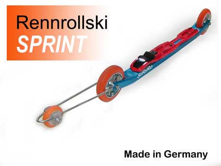 SkatingSPRINT- Rollski mit Rcklaufsperre + Fhrungsantenne